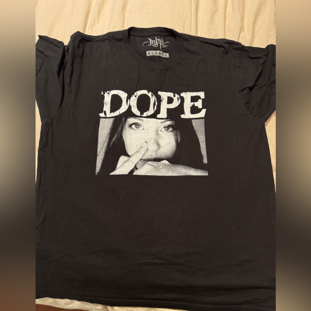 Black Graphic Tee with Bold Design